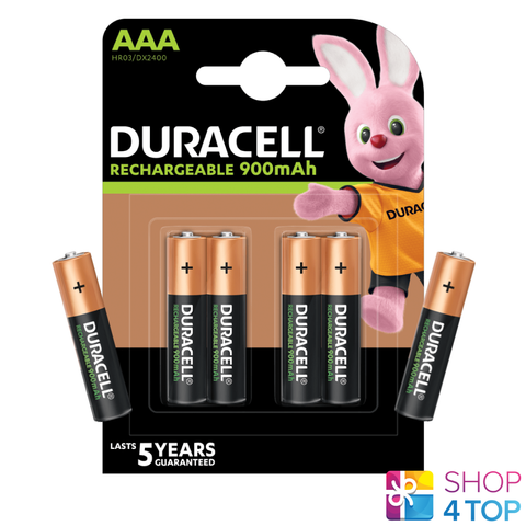 6 Duracell Rechargeable Aaa Batteries 1.2V Hr03 Micro Nimh 850Mah NEW