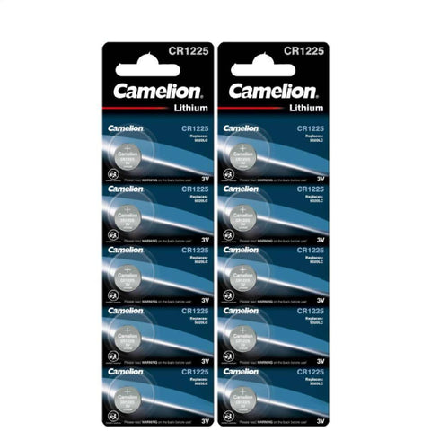 10x Camelion CR1225 3V Lithium Coin Cell Batteries DL1225 ECR1225