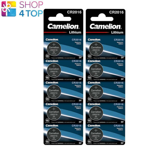 10x Camelion CR2016 3V Lithium Coin Cell Batteries DL2016 Watch Calculator