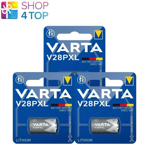 3x Varta V28PXL 6V Lithium Camera Batteries 170mAh Made in Japan