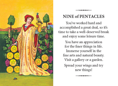 Practical Tarot Wisdom Radiant Rider Waite Mini Deck & Velvet Bag US Games