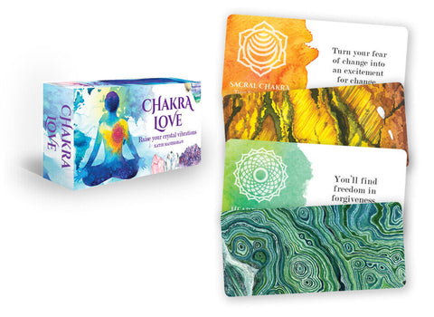 Chakra Love Cards Deck And Bag Rockpool Esoteric Raise Crystal Vibrations NEW