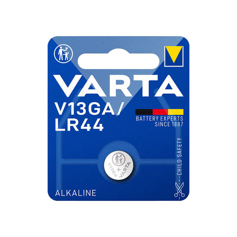 1x Varta LR44 V13GA A76 1.5V Alkaline Button Cell Battery