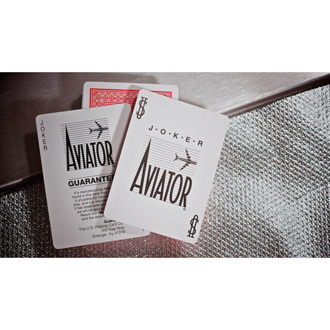 4x Aviator Pinochle Playing Cards Decks, Standard Index, Blue & Red