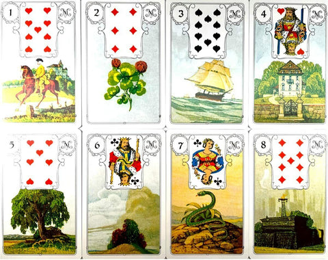 Lenormand Blue Owl Premium Edition Silver Foil Cards Deck Agm Bag 1067012818