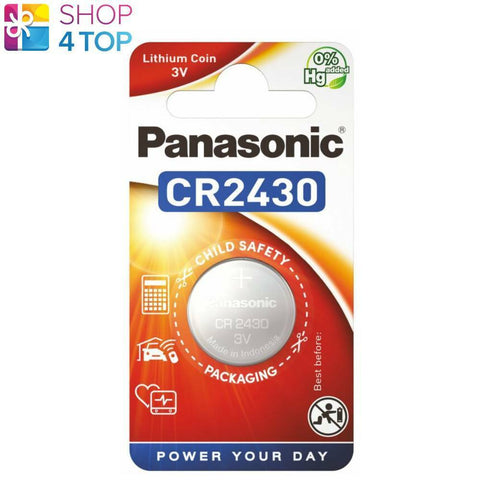 Panasonic Cr2430 Lithium Power Coin Battery 3V Cell Coin Button 1Bl Exp 2030 NEW