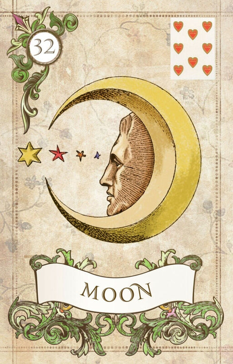 Old Style Lenormand Fortune Telling Card Deck 38 Cards + Velvet Bag US Games