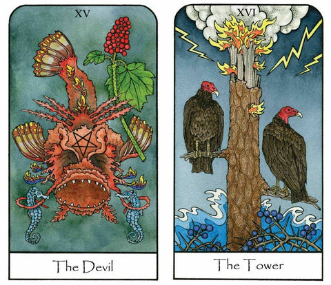 Nature Spirit Tarot Deck – Botanical, Animal Cards With Bag