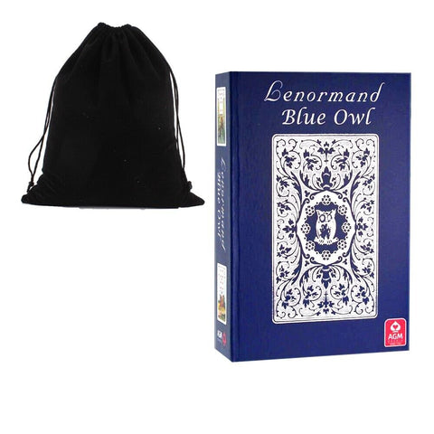 Lenormand Blue Owl Premium Edition Silver Foil Cards Deck Agm Bag 1067012818