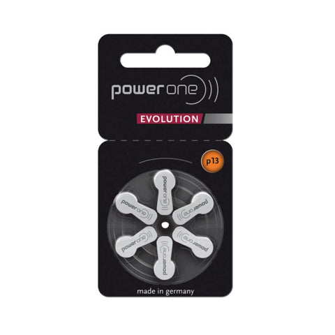 60 Power One Evolution Varta Size 13 Pr48 Hearing Aid Bateries 1.45V Germany NEW