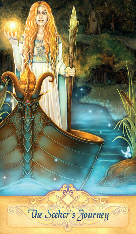 Seeker Oracle Cards Deck by Blue Angel 55 Card Set with Guidebook & Bag