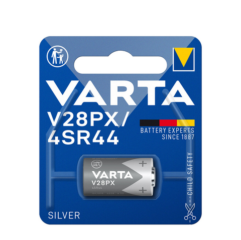 1x Varta V28PX 4SR44 6.2V Lithium High Voltage Camera Battery