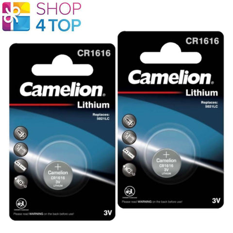 2x Camelion CR1616 3V Lithium Coin Cell Batteries DL1616 ECR1616