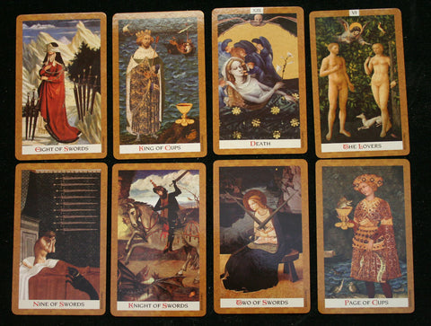 Golden Tarot Deck Kat Black 78 Cards US Games with Velvet Bag
