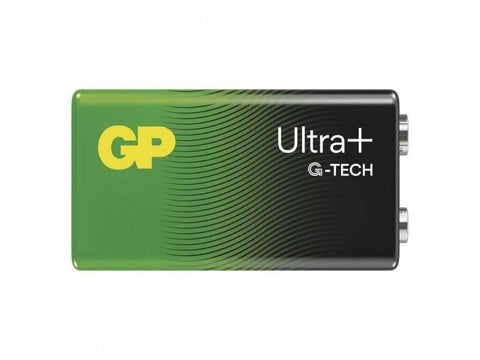4x GP Ultra+ 9V Alkaline Batteries Long Lasting Power 6LR61 MN1604