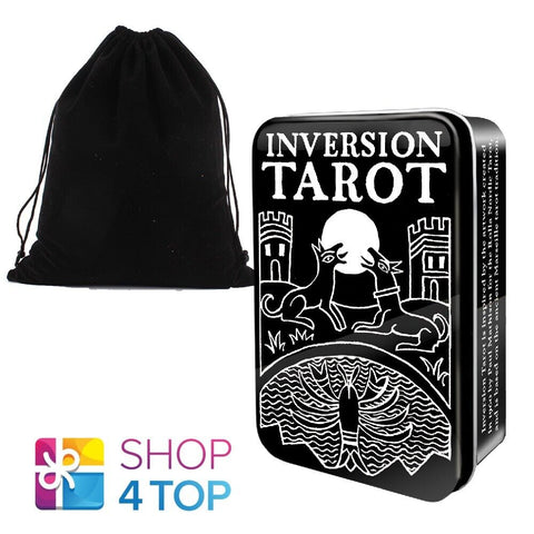 Inversion Tarot Cards Tin Box B. Barbessi US Games Systems With Velvet Bag Inv78