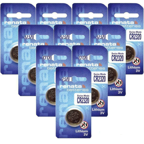 10x Renata CR2320 3V Lithium Coin Cell Batteries Swiss Made
