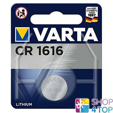 Varta CR1616 3V Lithium Coin Cell Battery BR1616 for Car Key & Electronics