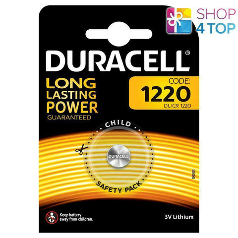 Duracell Cr1220 Batteries Lithium 3V Coin Cell Ecr1220 NEW