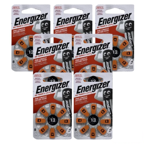 56x Energizer 13 Hearing Aid Batteries PR48 Zinc Air 1.45V Powerseal