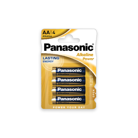 16 Panasonic Alkaline Power Aa Lr06 Batteries Blister 1.5V Mn1500 Am3 E91 NEW