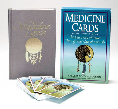 Medicine Cards Deck & Book Set Esoteric Animals US Games Systems With Bag