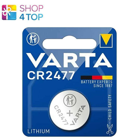 Varta Cr2477 Lithium Coin Cell Battery 3V No Mercury Exp 2033 Indonesia 1Bl NEW