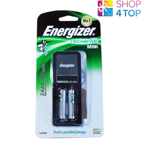 Energizer Accu Recharge Mini AA AAA Charger + 2x AA 2000mAh EU Plug