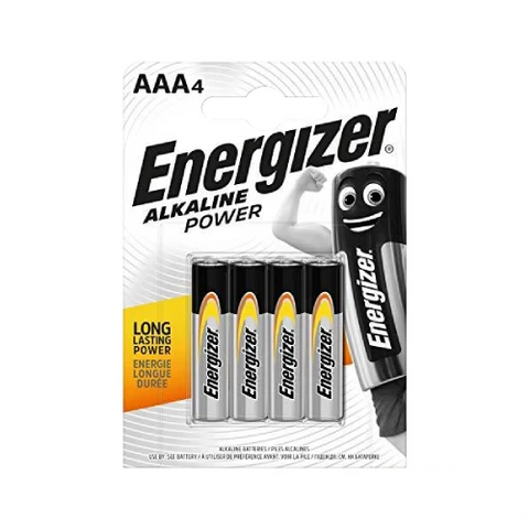 4x Energizer AAA Alkaline Batteries 1.5V LR03 MN2400 E92 Micro