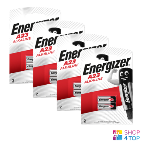 8x Energizer A23 12V Alkaline Batteries Remote Control MN21 GP23A