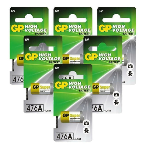 6x GP 476A 6V Alkaline High Voltage Battery 4LR44 A544 PX28A