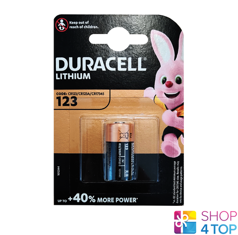 Duracell Cr123 High Power Lithium Battery 3V Dl123A 123A Exp 2032 NEW