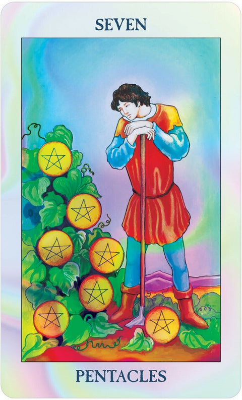 Radiant Rider-Waite Holographic Tarot Deck Pocket Size with Velvet Bag