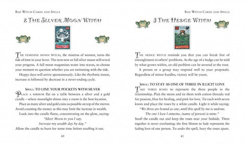Modern Wiccan Box of Spells Card Deck & Guide Book Set with Velvet Bag