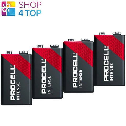 4 Duracell Procell 9V Intense Alkaline Batteries 6Lr61 Transistor NEW