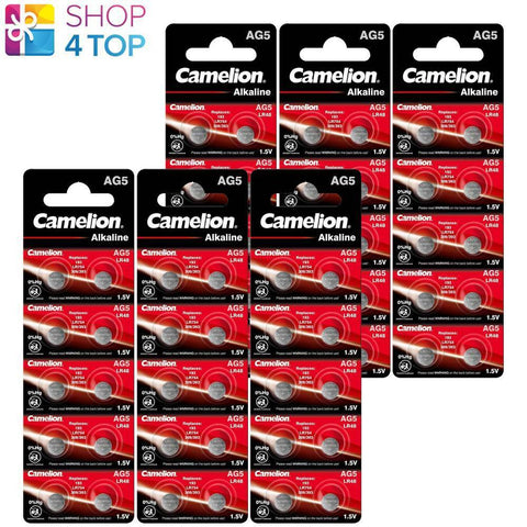 60 Camelion Lr754 Alkaline Batteries Lr48 393 No Mercury 1.5V 10Bl Exp 2029 NEW