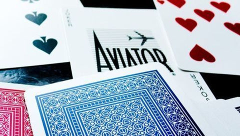 12 Decks Aviator Standard Index Playing Cards 6 Red 6 Blue Sealed Box USpcc NEW