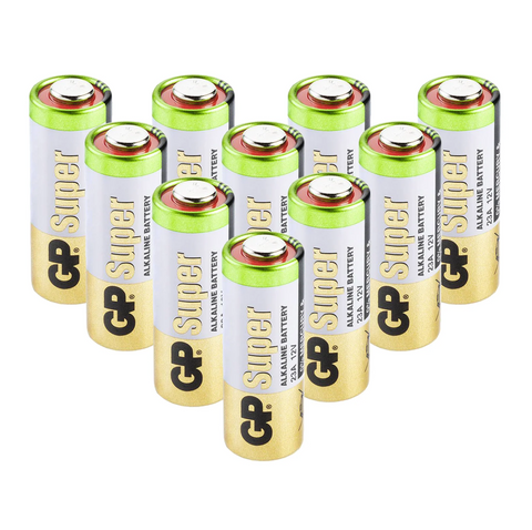 10x GP 23A 12V Alkaline Batteries A23 MN21 Remote Garage Door
