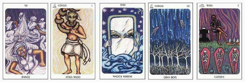 New Orleans Voodoo Tarot Deck & Book Set with Bag by Destiny Books
