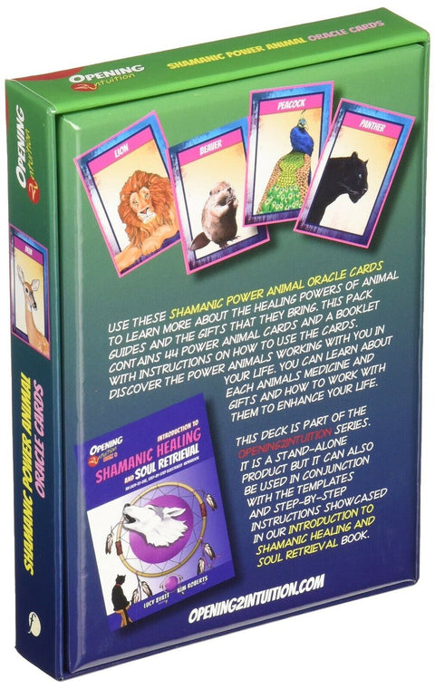 Shamanic Power Animal Oracle Cards Deck Findhorn Esoteric Healing With Bag