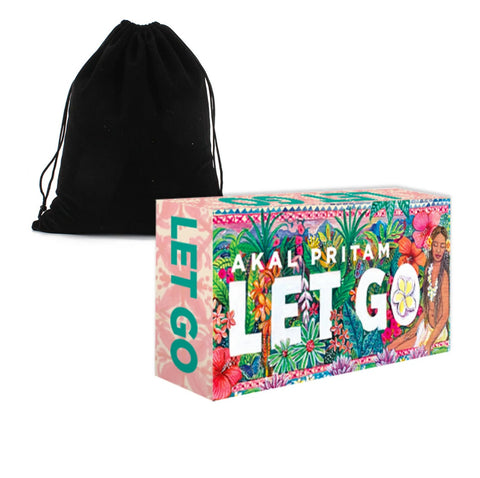 Let Go Inspiration Cards Deck & Velvet Bag by Akal Pritam Rockpool