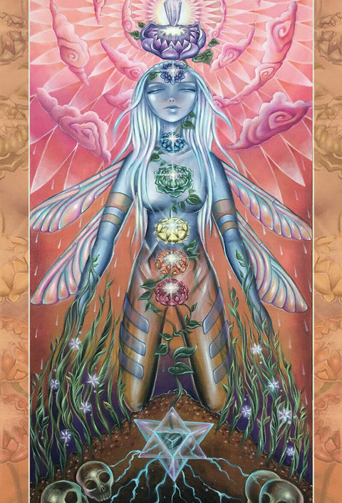 Beyond Lemuria Oracle Cards Pocket Edition by Izzy Ivy, Blue Angel