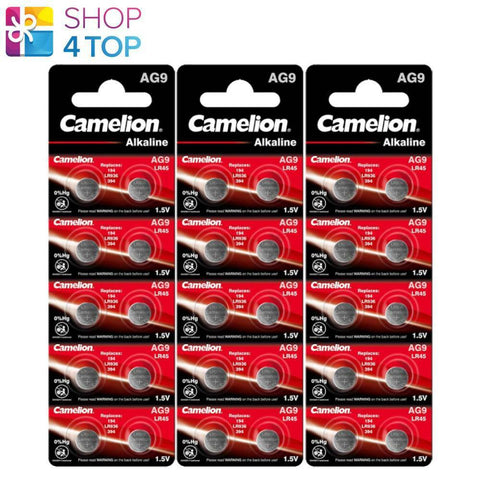 30x Camelion LR936 AG9 394 Alkaline 1.5V Watch Batteries Mercury Free