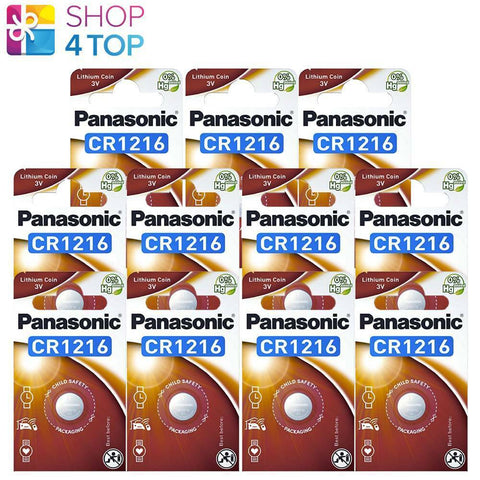 11x Panasonic CR1216 3V Lithium Coin Cell Batteries Button Battery Lot