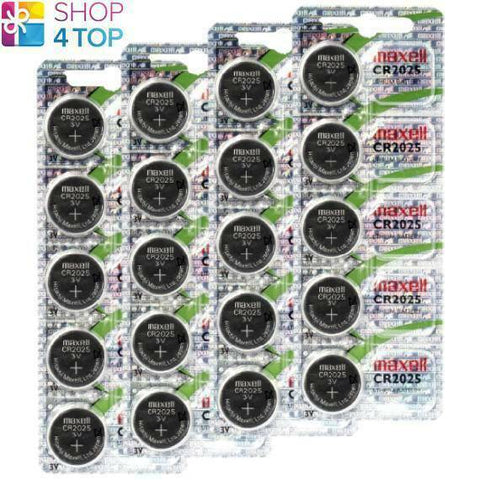 20x Maxell CR2025 3V Lithium Coin Cell Batteries DL2025 Hologram Pack
