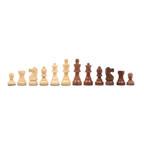 Italfama Weighted Acacia Chess Pieces 3" King Handcrafted in Italy