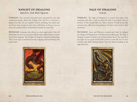 Game Of Thrones House Of The Dragon Tarot Deck & Guidebook Insight Editions