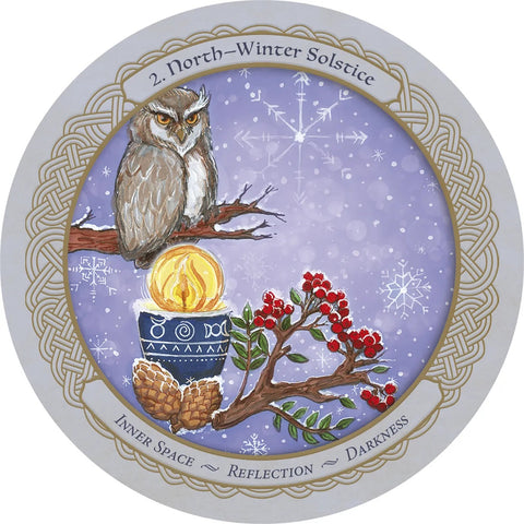 Enchanted Wheel of the Year Oracle Deck 45 Round Cards & Guidebook