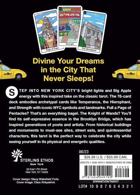 NYC Tarot Deck 78 Cards with Guidebook Big Apple by Sterling Ethos