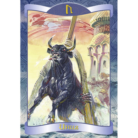 Rune Oracle Cards Deck Lo Scarabeo Norse Gods Divination Set English